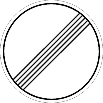 3.31 конец зоны всех ограничений - Дорожные знаки - Запрещающие знаки - Магазин охраны труда Протекторшоп